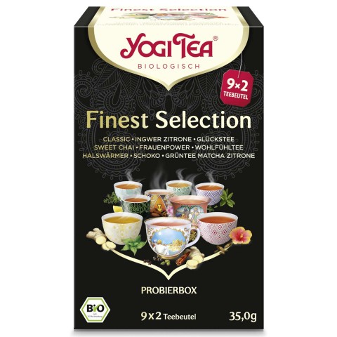 Чайный набор Finest Selection, органический, Yogi Tea, 18 пакетиков