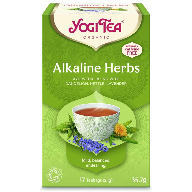 Šarminių žolelių arbata Alkaline Herbs, Yogi Tea, 17 pakelių Šarminių žolelių arbata Alkaline Herbs, Yogi Tea, 17 pakelių