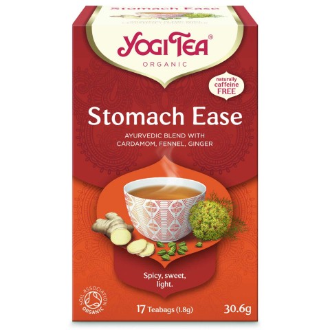 Аюрведический чай со специями для пищеварения Stomach Ease, Yogi Tea, 17 пакетиков