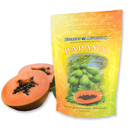 Džiovinti papajos vaisiai PAPAYA, Everest Ayurveda, 100g