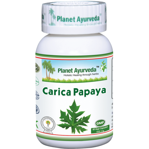 Food supplement Carica Papaya, Planet Ayurveda, 60 capsules