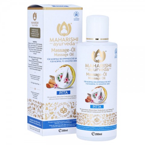 Massage oil for sensitive skin Pitta, Maharishi Ayurveda, 200 ml