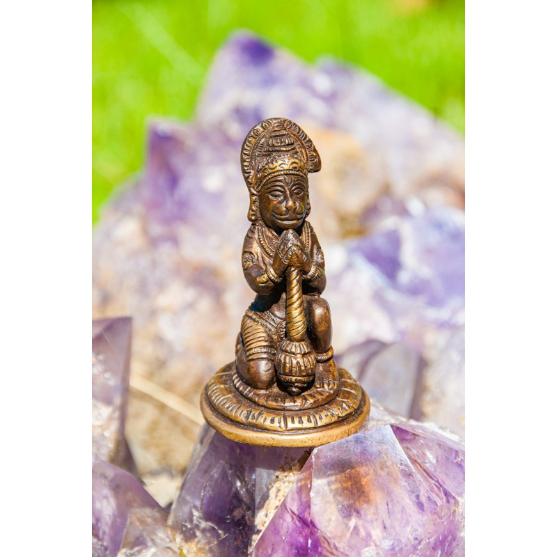 Žalvarinė statulėlė Hanuman 8,5 cm