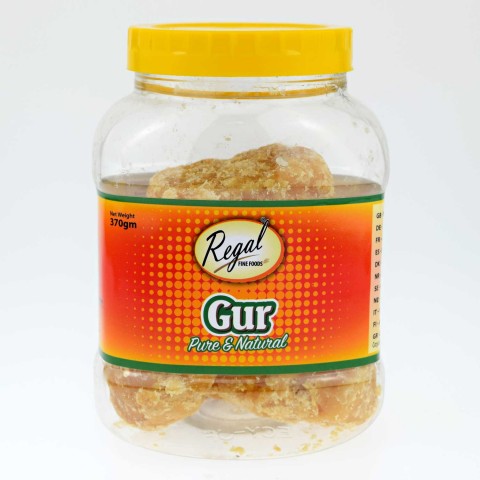 Nerafinuotas cukranendrių cukrus Jaggery Gur (Goor), 370 g