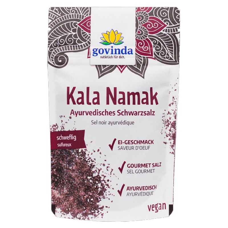 Juodoji druska (Kala Namak), Govinda, 150 g Juodoji druska (Kala Namak), Govinda, 150 g