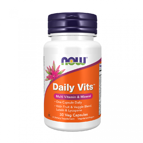 Мультивитаминно-минеральный комплекс Daily Vits™, NOW, 30 капсул