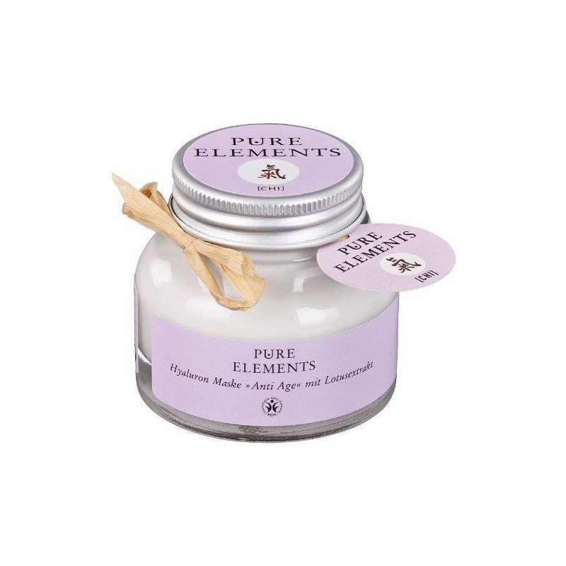 Veido kaukė su hialuronu ir lotoso ekstraktu Chi Anti Age, Pure Elements, 50ml Veido kaukė su hialuronu ir lotoso ekstraktu Chi Anti Age, Pure Elements, 50ml