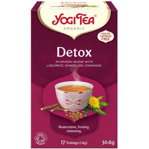 Пряный аюрведический чай Detox, Yogi Tea, 17 пакетиков