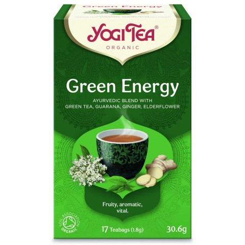 Green Energy herbal tea, Yogi Tea, 17 sachets