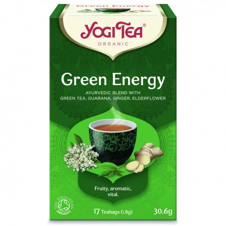 Зеленый пряный чай Green Energy, Yogi Tea, 17 пакетиков