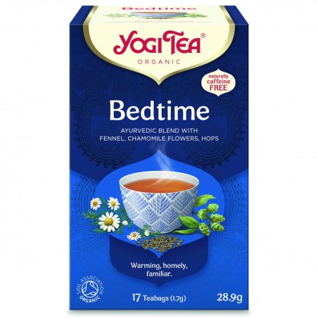 Prieskoninė arbata Bedtime, Yogi Tea, ekologiška, 17 pakelių