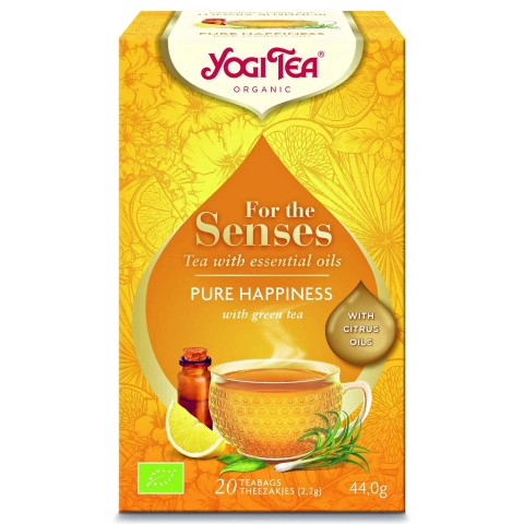 Tea with essential oils Pure Happiness, Yogi Tea, 20 packets
