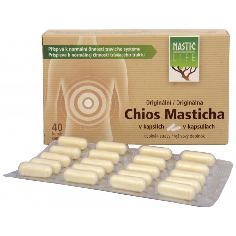 Мастика против Helicobacter Strong&Pure, Mastic Life, 40 капсул
