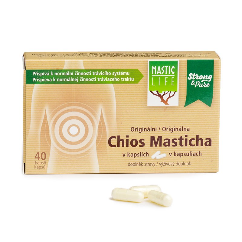 Мастика против Helicobacter Strong&Pure, Mastic Life, 40 капсул
