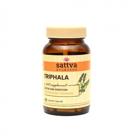 Пищевая добавка Трифала, Sattva Ayurveda, 60 капсул