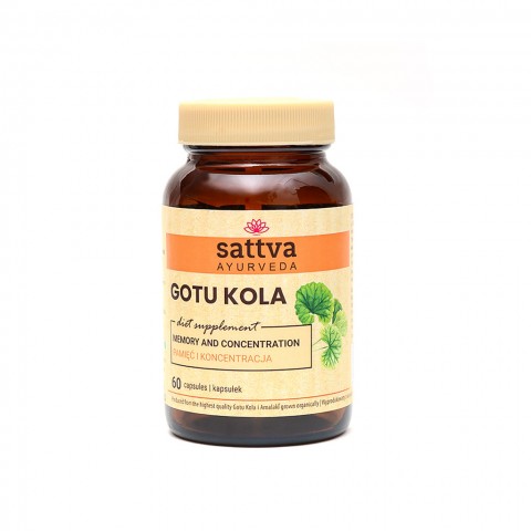 Пищевая добавка Gotu Kola, Sattva Ayurveda, 60 капсул