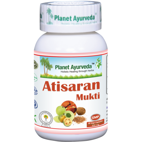 Food supplement Atisaran Mukti, Planet Ayurveda, 60 capsules