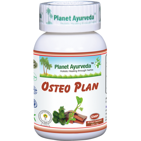 Maisto papildas Osteo Plan, Planet Ayurveda, 60 kapsulių