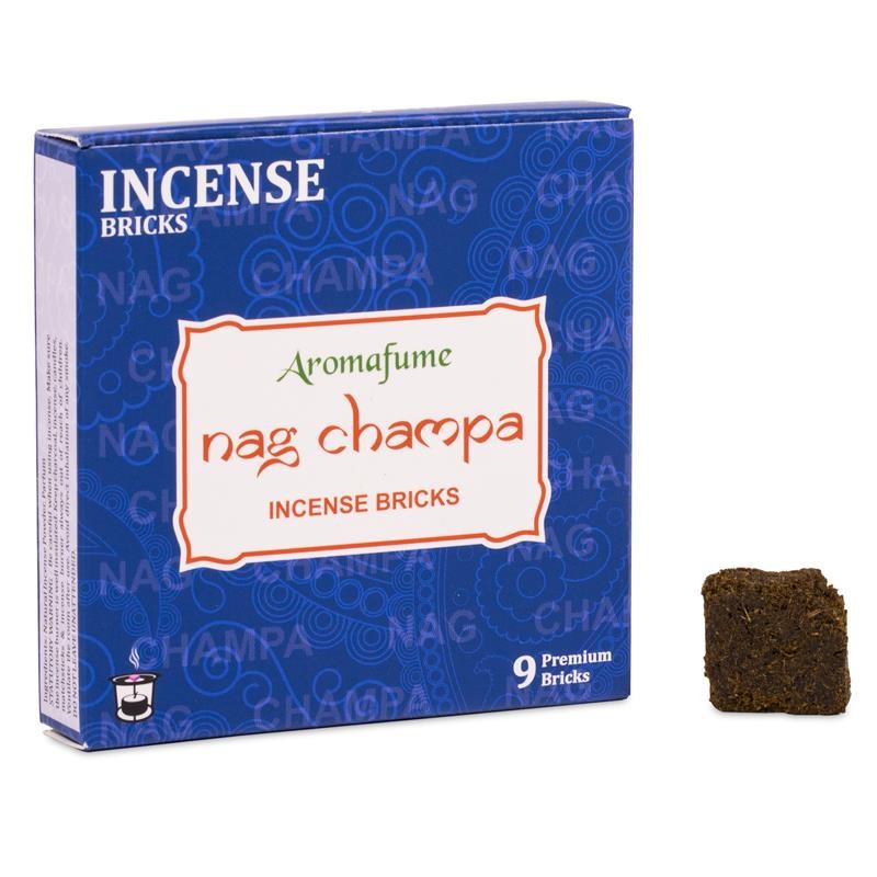 Smilkalų kaladėlės Nag Champa, Aromafume, 40g Smilkalų kaladėlės Nag Champa, Aromafume, 40g