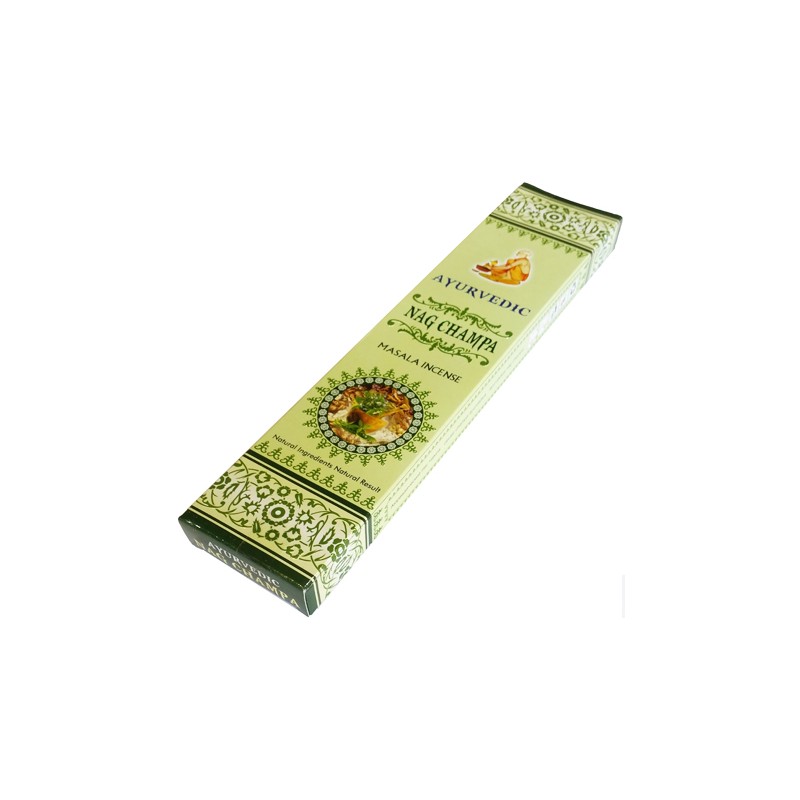 Smilkalų lazdelės Nag Champa Masala, Ayurvedic,15 g Smilkalų lazdelės Nag Champa Masala, Ayurvedic,15 g