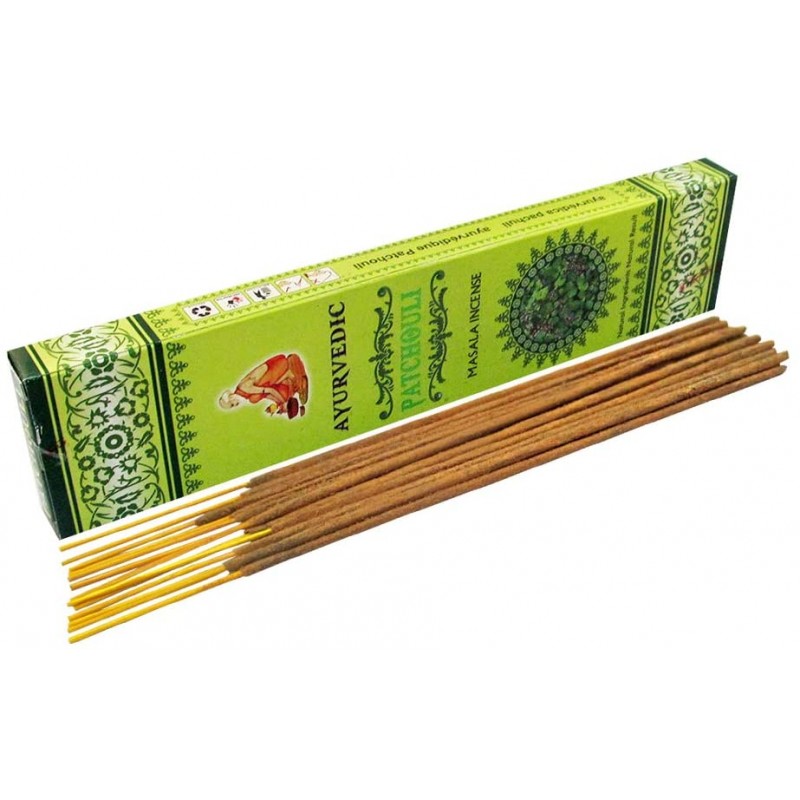 Smilkalų lazdelės Patchouli Masala, Ayurvedic, 10 g