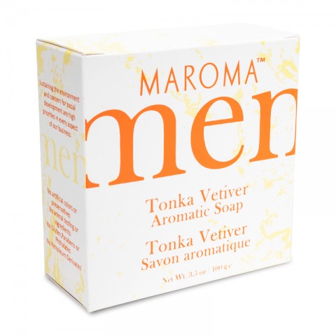 Vyriškas muilas su vetiverijomis ir pupelėmis Tonka Vetiver, Maroma, 100g
