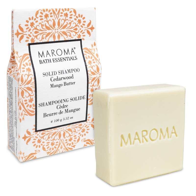 Kietas šampūnas Cedarwood, Maroma, 100g Kietas šampūnas Cedarwood, Maroma, 100g