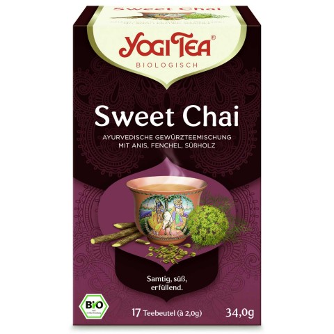 Чай со специями Sweet Chai, Yogi Tea, органический, 17 пакетиков