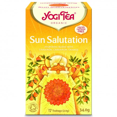 Prieskoninė arbata Sun Salutation, Yogi Tea, ekologiška, 17 pakelių
