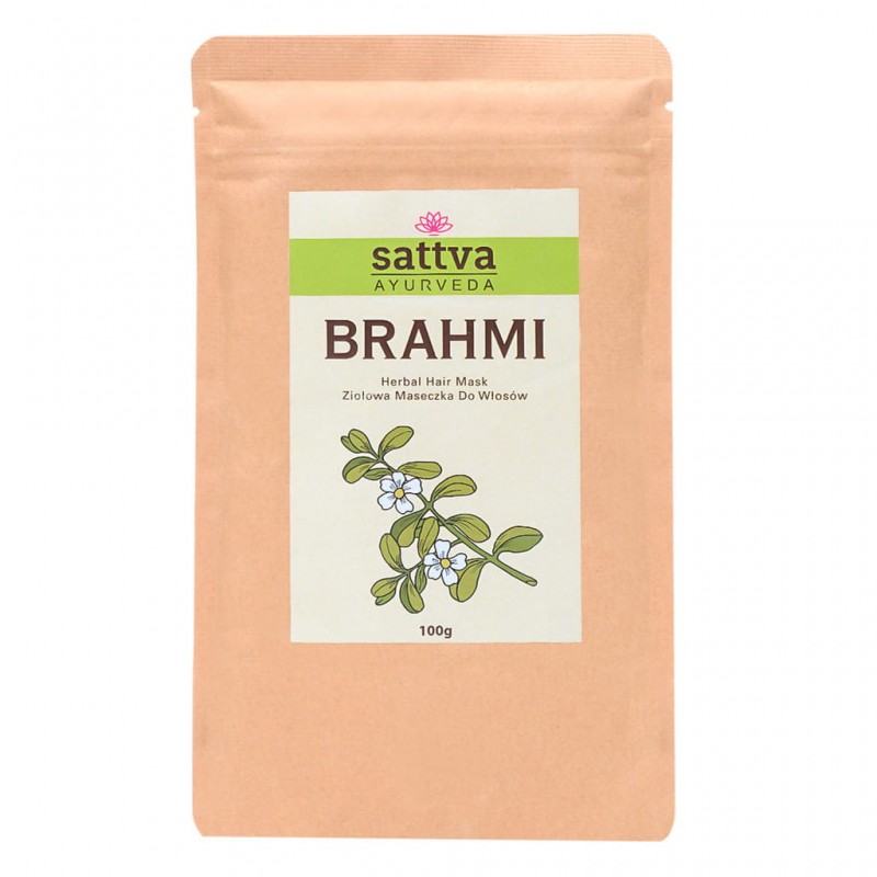Brahmi (mėlynžiedės taškuonės) milteliai, Sattva Ayurveda, 100g Brahmi (mėlynžiedės taškuonės) milteliai, Sattva Ayurveda, 100g