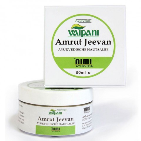 Ayurvedic herbal skin ointment-cream Amrut Jeevan, VAIPANI Nimi Ayurveda, 50 ml