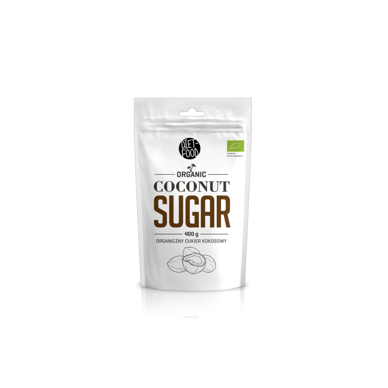 Kokosų cukrus Coconut Sugar, ekologiškas, Diet Food, 400g