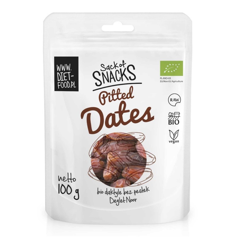 Džiovintos datulės be kauliuko Dattes Pitted Deglet Noir, ekologiškos, Diet Food, 100g Džiovintos datulės be kauliuko Dattes Pitted Deglet Noir, ekologiškos, Diet Food, 100g