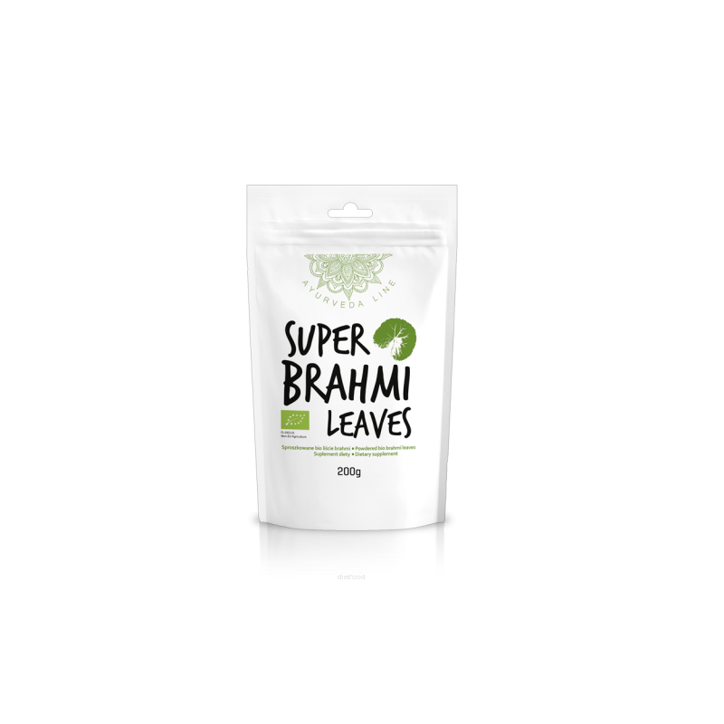 Mėlynžiedės taškuonės Brahmi lapų milteliai Super Brahmi Leaves, ekologiški, Ayurveda Line, 200g Mėlynžiedės taškuonės Brahmi lapų milteliai Super Brahmi Leaves, ekologiški, Ayurveda Line, 200g