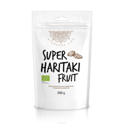 Plaukuotojo viršūklio vaisiaus milteliai Super Haritaki Fruit, ekologiški, Ayurveda Line, 200g
