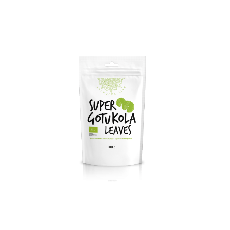 Azijinės centelės lapų milteliai Super Gotu Kola Leaves, ekologiški, Ayurveda Line, 100g Azijinės centelės lapų milteliai Super Gotu Kola Leaves, ekologiški, Ayurveda Line, 100g
