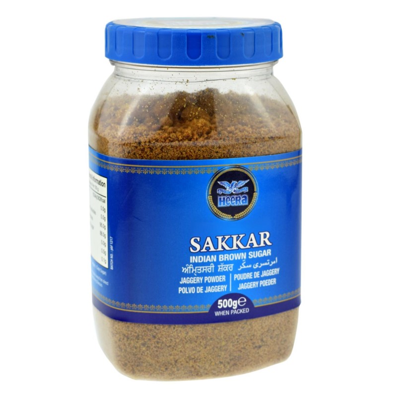Nerafinuotas cukranendrių cukrus Sakkar Jaggery, Heera, 500 g Nerafinuotas cukranendrių cukrus Sakkar Jaggery, Heera, 500 g