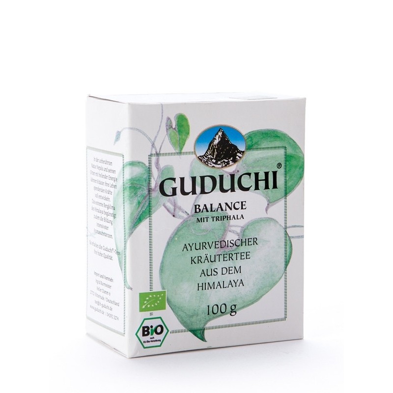 Balansuojanti arbata su triphala, biri, ekologiška, Guduchi, 100g Balansuojanti arbata su triphala, biri, ekologiška, Guduchi, 100g