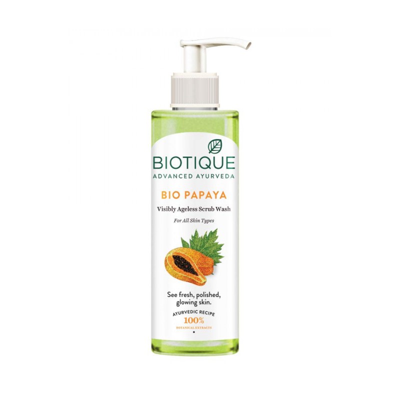 Veido prausiklis-šveitiklis su dozatoriumi Papaja BIO, Biotique, 200 ml Veido prausiklis-šveitiklis su dozatoriumi Papaja BIO, Biotique, 200 ml