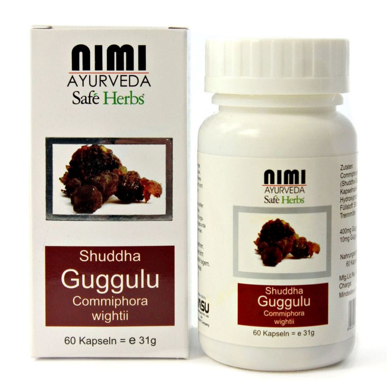 Maisto papildas Shudda Guggulu Extract, Nimi Ayurveda, 60 kapsulių Maisto papildas Shudda Guggulu Extract, Nimi Ayurveda, 60 kapsulių