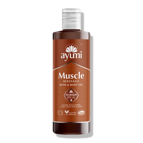 Kūno masažo aliejus raumenims Muscle, Ayumi, 250 ml