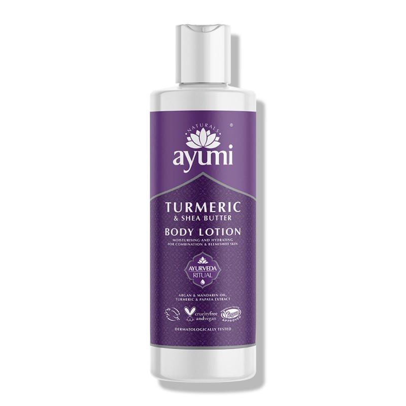 Moisturizing body lotion Turmeric & Shea Butter, Ayumi, 250 ml