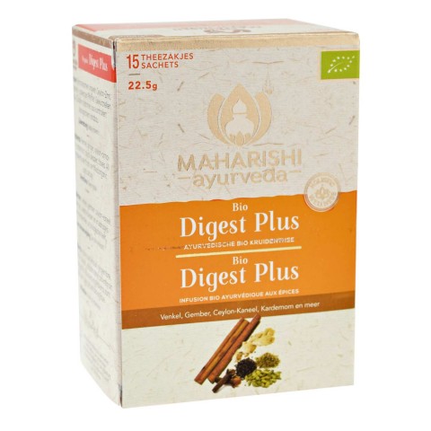 Ajurvedinė žolelių ir prieskonių arbata Digest Plus, Maharishi Ayurveda, 15 pakelių