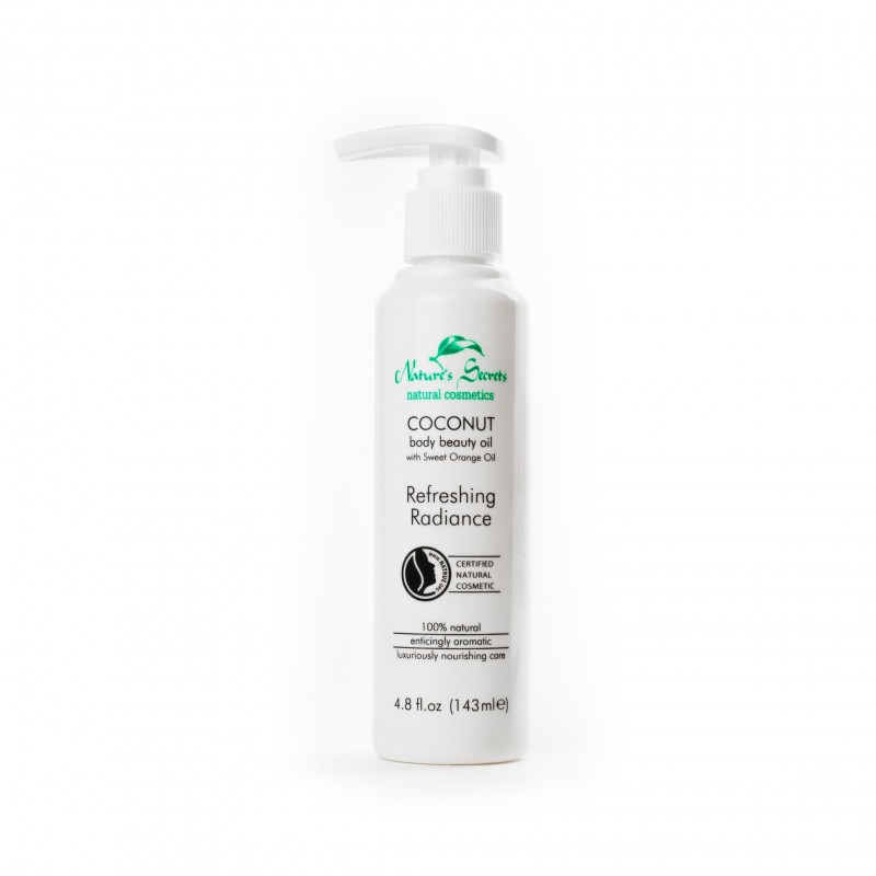 Gaivinamasis kūno aliejus su saldžiaisiais apelsinais Refreshing Radiancee, Natures Secrets, 143ml Gaivinamasis kūno aliejus su saldžiaisiais apelsinais Refreshing Radiancee, Natures Secrets, 143ml