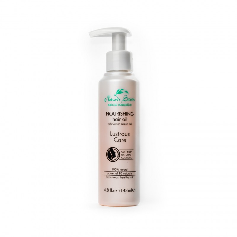 Maitinamasis plaukų aliejus su Ceilono žaliąja arbata Lustrous Care, Natures Secrets, 143ml Maitinamasis plaukų aliejus su Ceilono žaliąja arbata Lustrous Care, Natures Secrets, 143ml