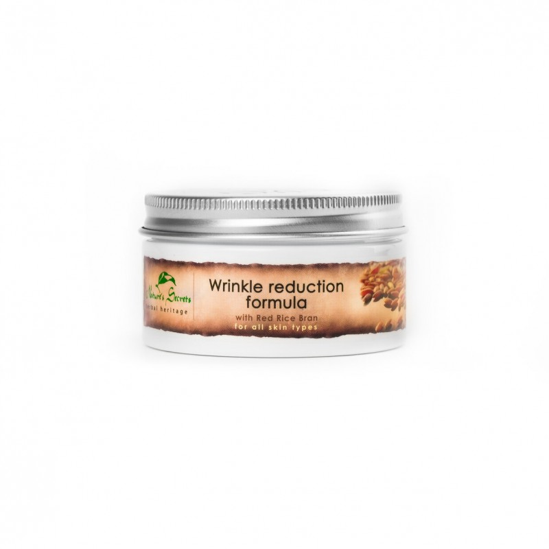 Veido kremas nuo raukšlių su raudonųjų ryžių sėlenomis Wrinkle Reduction, Natures Secrets, 100ml Veido kremas nuo raukšlių su raudonųjų ryžių sėlenomis Wrinkle Reduction, Natures Secrets, 100ml