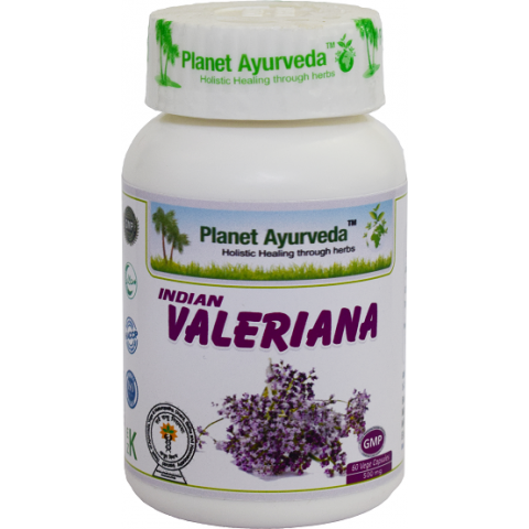 Food supplement Indian Valeriana, Planet Ayurveda, 60 capsules