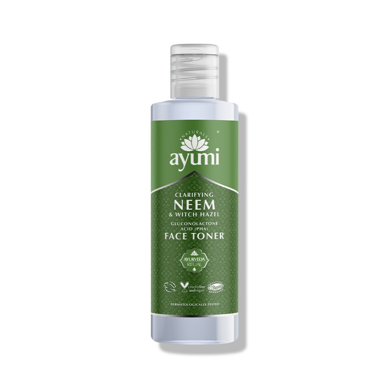 Veido tonikas su nimbamedžiu Neem & Witch Hazel, Ayumi, 150 ml Veido tonikas su nimbamedžiu Neem & Witch Hazel, Ayumi, 150 ml