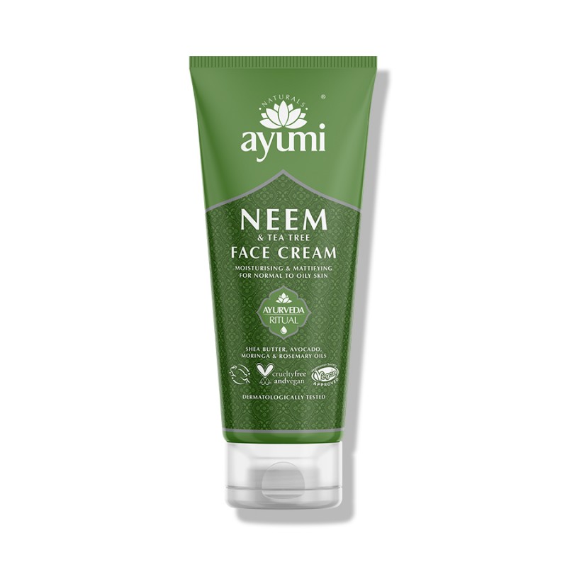 Очищающий крем для лица с деревом нима Neem & Tea Tree, Ayumi, 100 мл