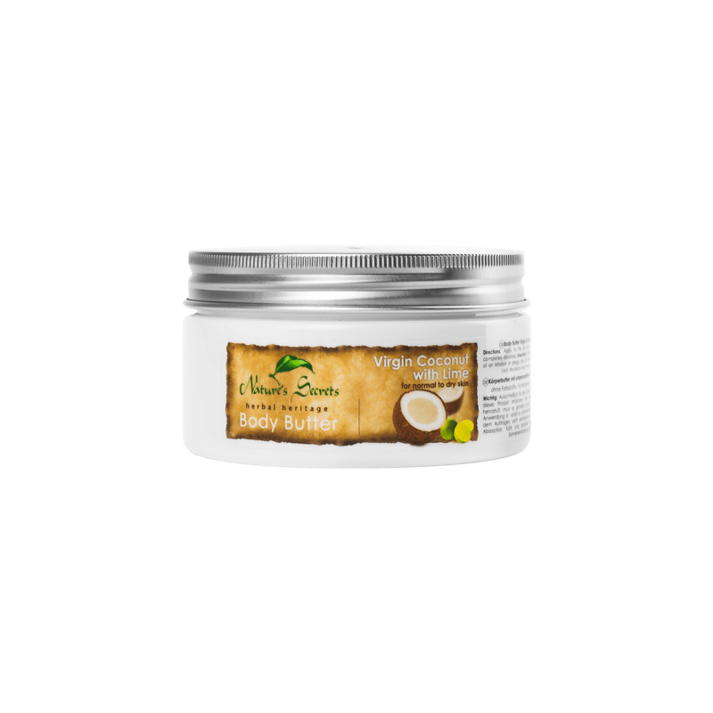 Kūno sviestas Virgin Coconut & Lime, Natures Secrets, 200ml Kūno sviestas Virgin Coconut & Lime, Natures Secrets, 200ml